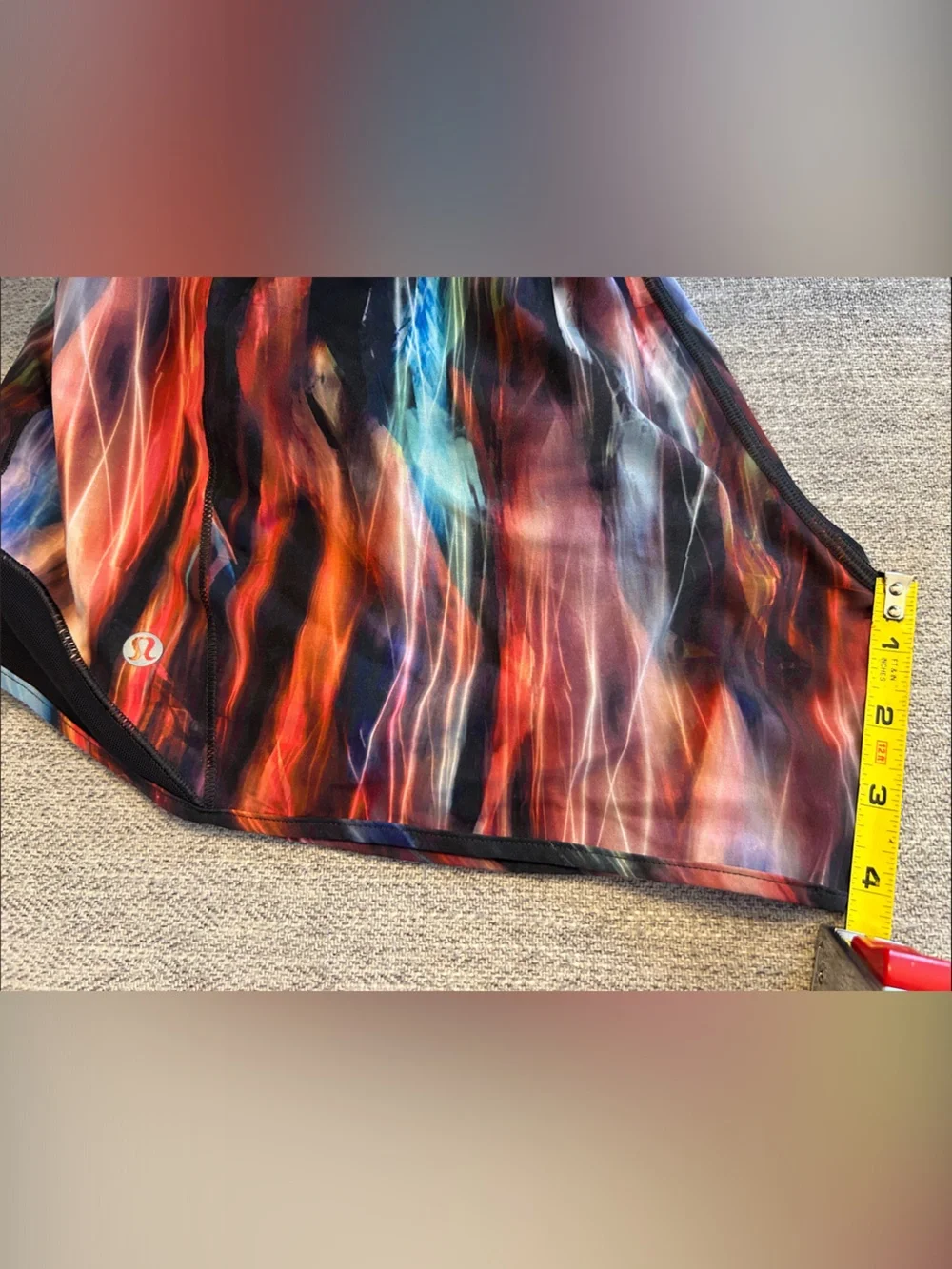 lululemon athletica Hotty Hot Short *High-Rise Long 4”in Chroma Fusion Multi